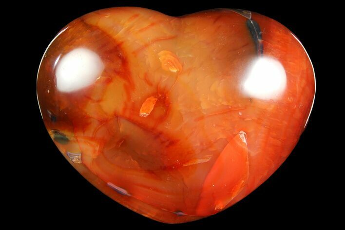 Colorful Carnelian Agate Heart #167350